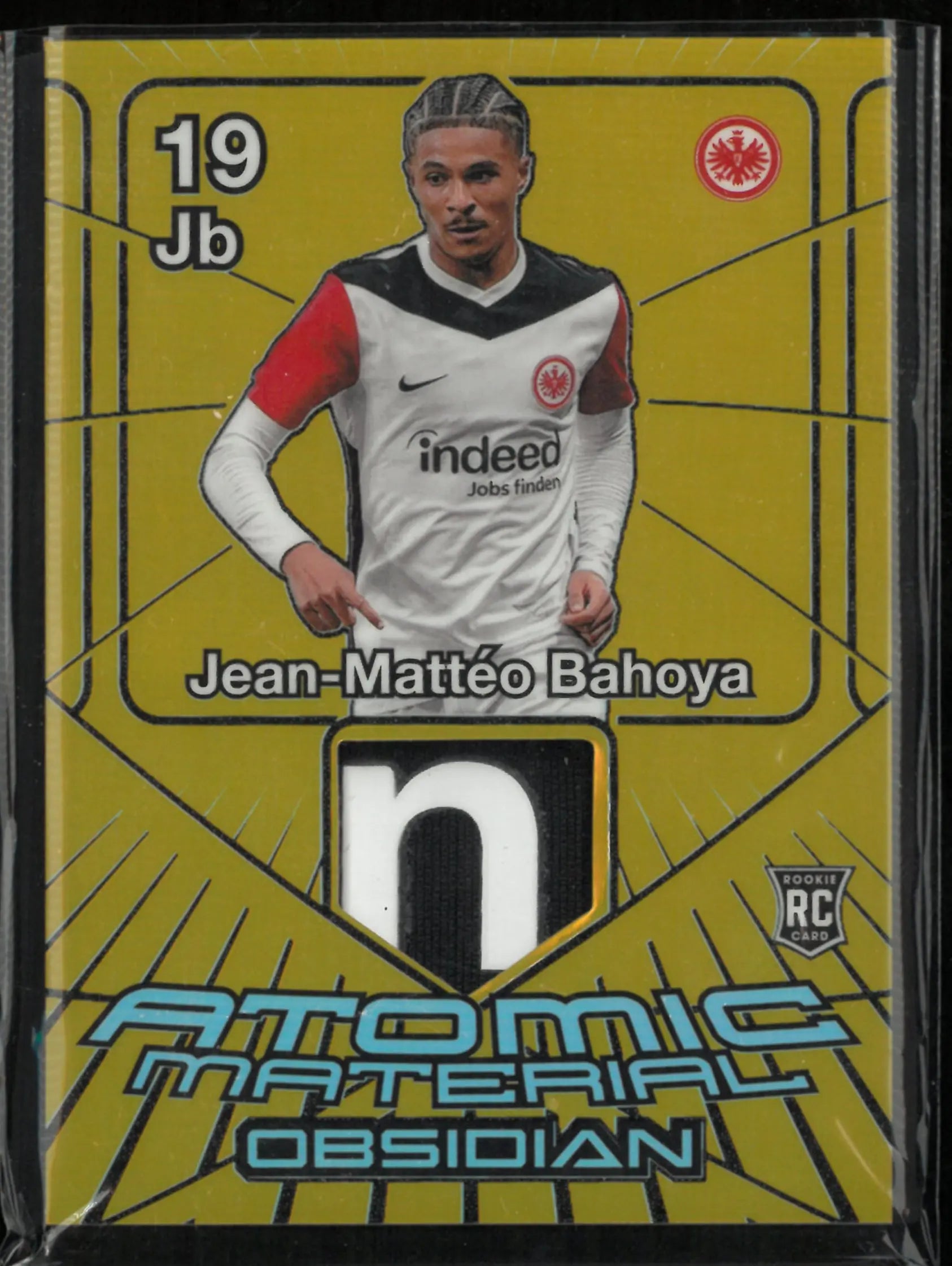 2024-25 Panini Obsidian Atomic Materials Jean-Matteo Bahoya Patch RC Rookie /10 