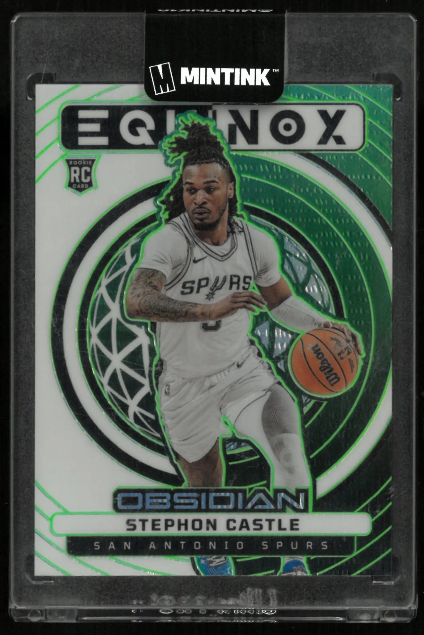 2024-25 Panini Obsidian Basketball Green Equinox Rookie Stephon Castle /25 
