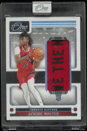 2024-25 Panini One And One Rookie Patch Ja'Kobe Walter /10 RC 