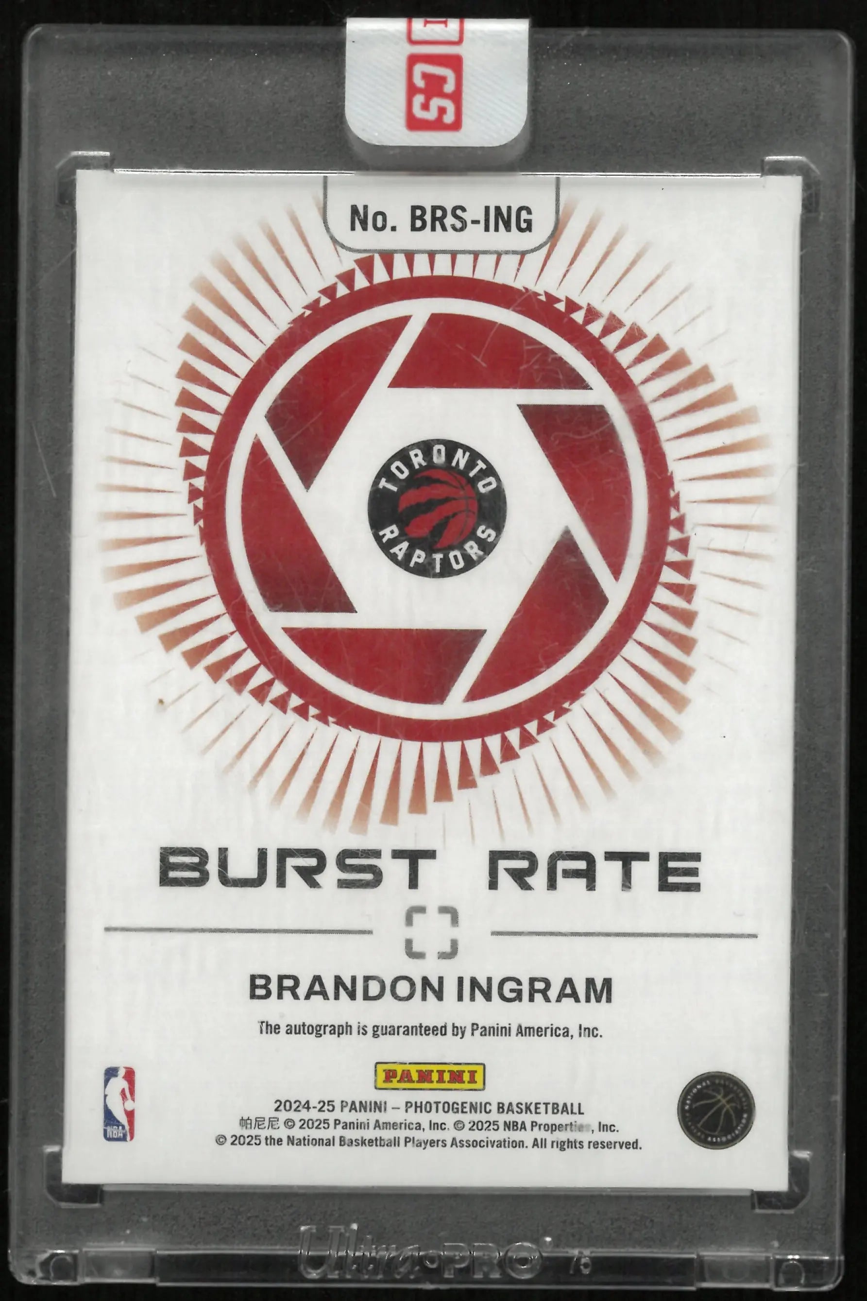 2024-25 Panini Photogenic Basketball Burst Rate Auto Brandon Ingram /25 
