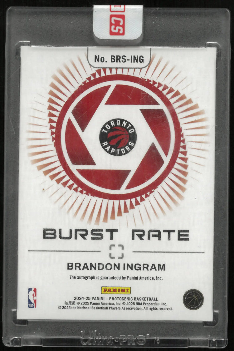 2024-25 Panini Photogenic Basketball Burst Rate Auto Brandon Ingram /25 