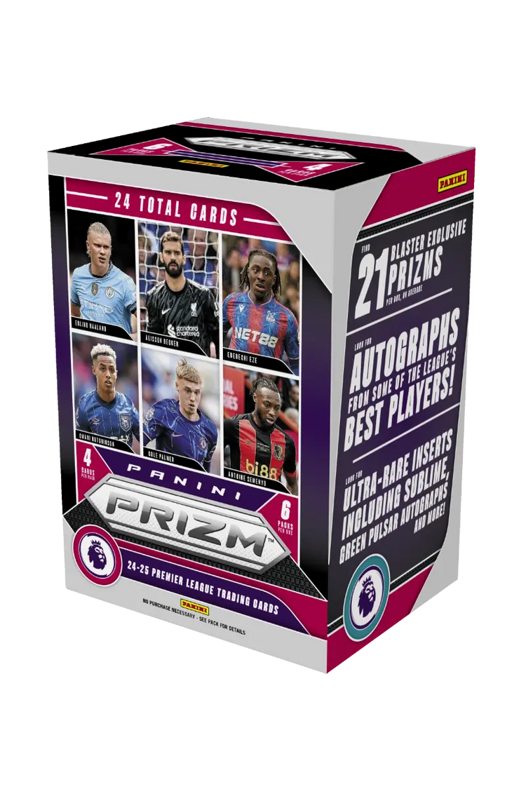 2024-25 Panini Prizm Premier League EPL Soccer 6-Pack Hobby Blaster Box 