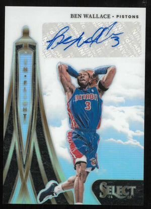 2024-25 Panini Select Basketball In Flight Autograph Ben Wallace Auto /99 