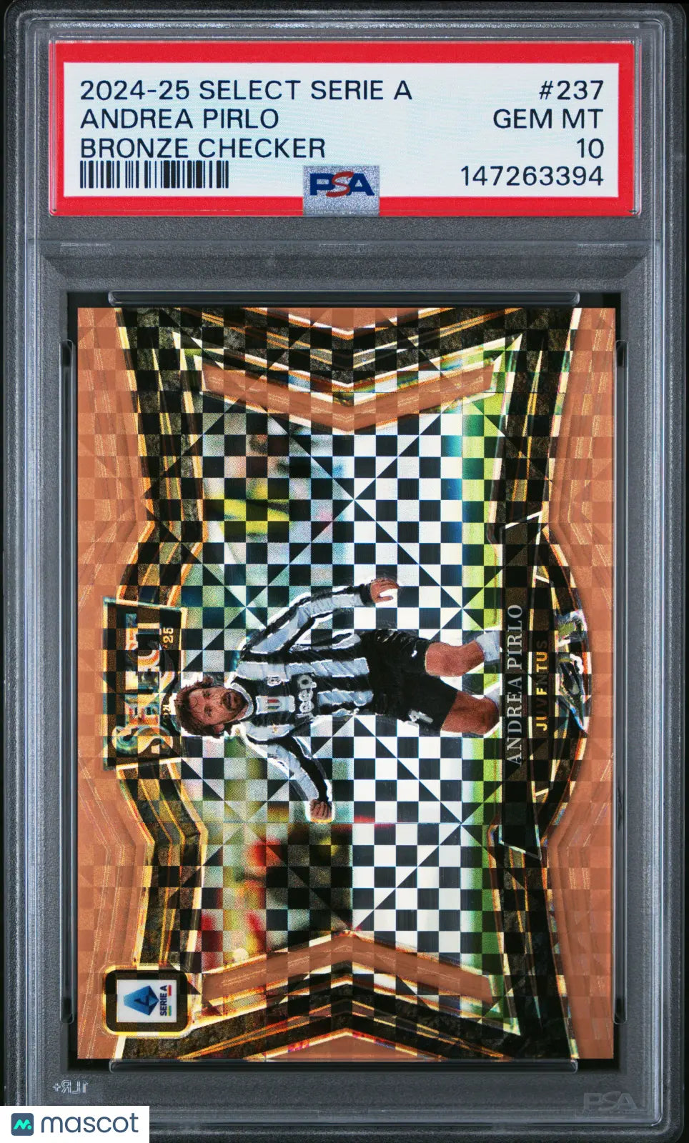 2024-25 Panini Select Serie A Andrea Pirlo #237 Bronze Checker PSA 10 