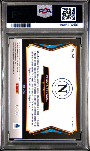 2024-25 Panini Select Serie A Diego Maradona #242 Red Wave PSA 10 