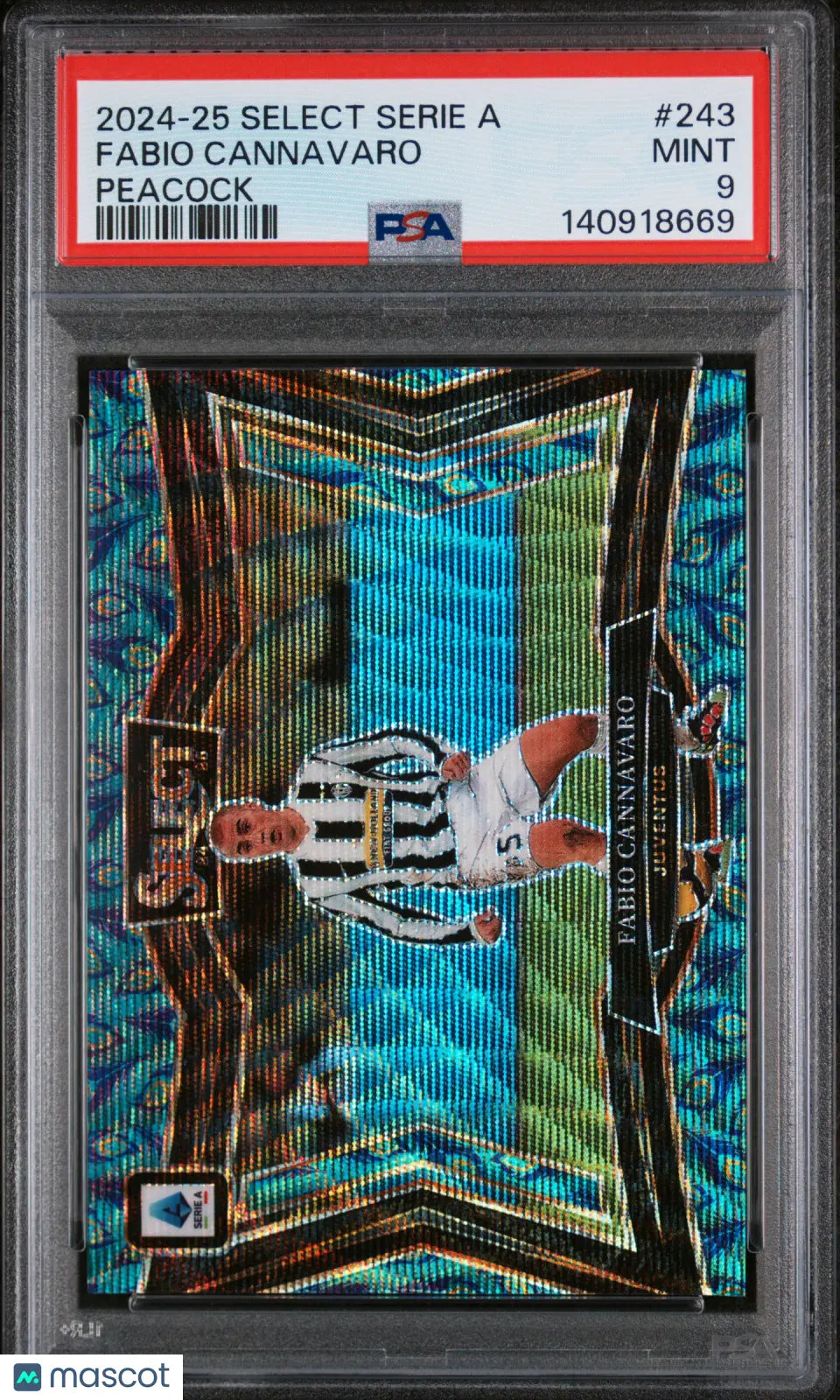 2024-25 Panini Select Serie A Fabio Cannavaro #243 Peacock PSA 9 