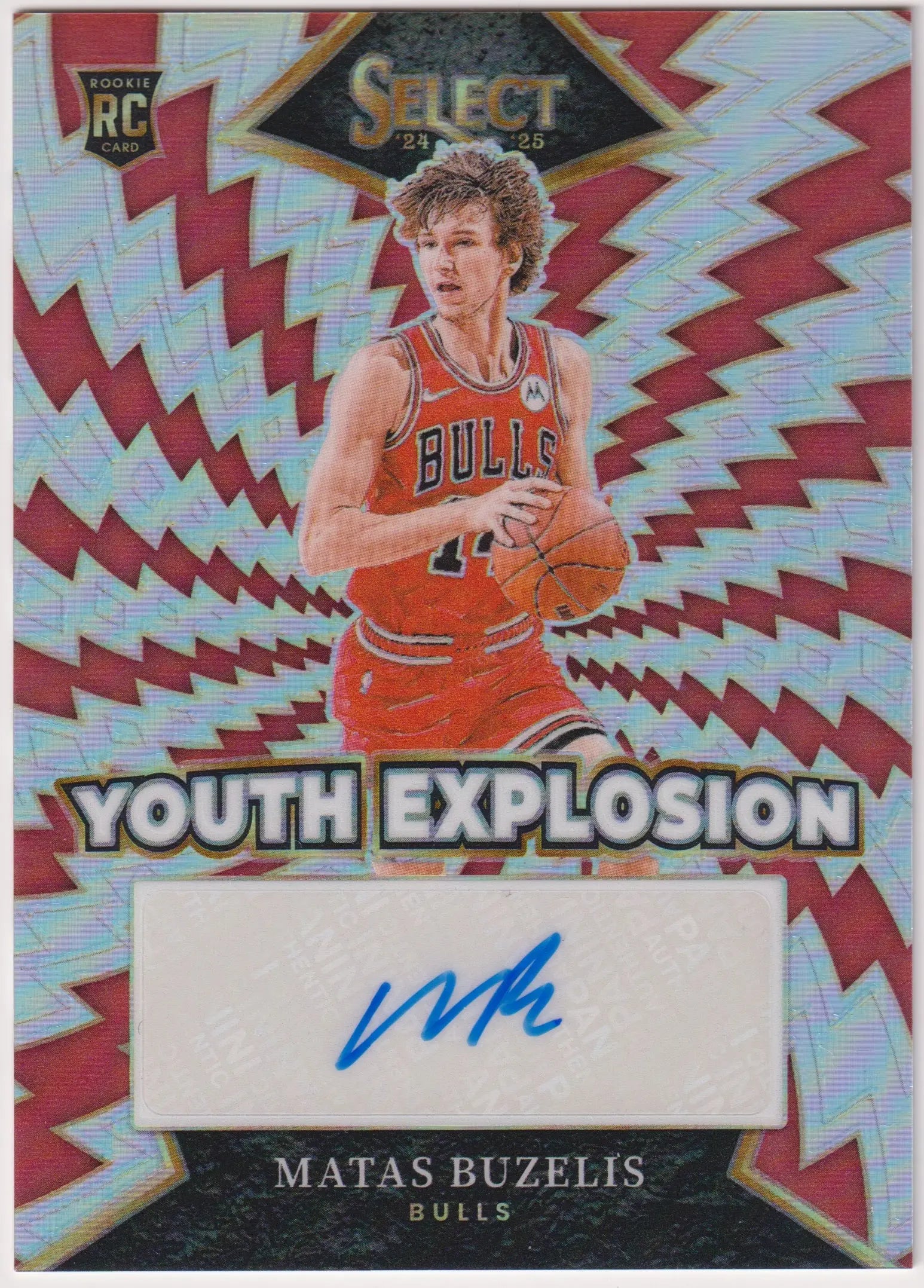 2024-25 Panini Select Youth Explosion Rookie Autograph Matas Buzelis Auto RC 