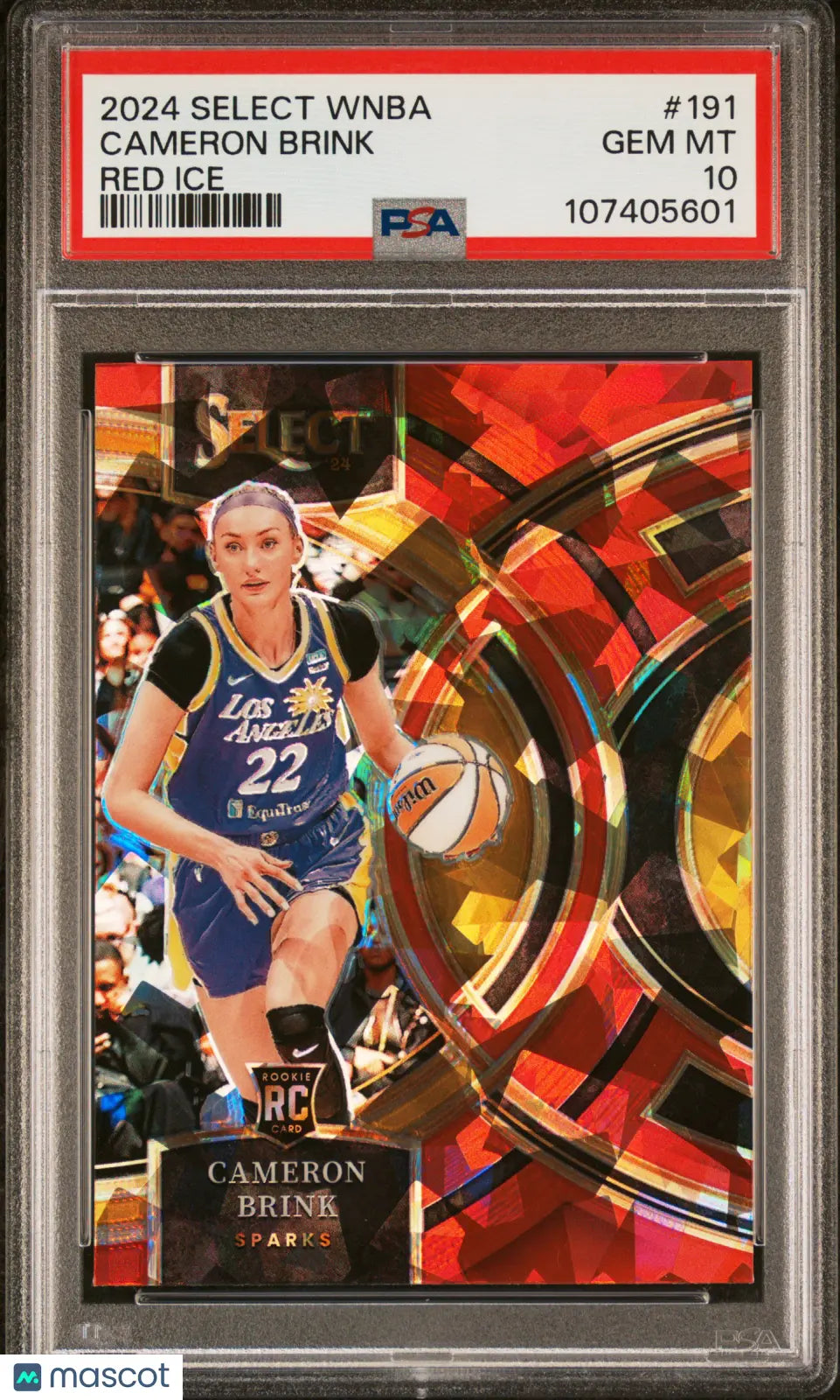 2024-25 Panini WNBA Select Premier Red Ice Rookie Cameron Brink PSA 10 