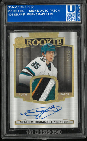 2024-25 Shakir Mukhamadullin Rookie Auto Patch Gold /24 