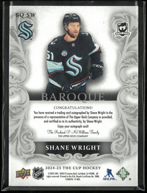 2024-25 The Cup Hockey Baroque Auto Shane Wright /99 