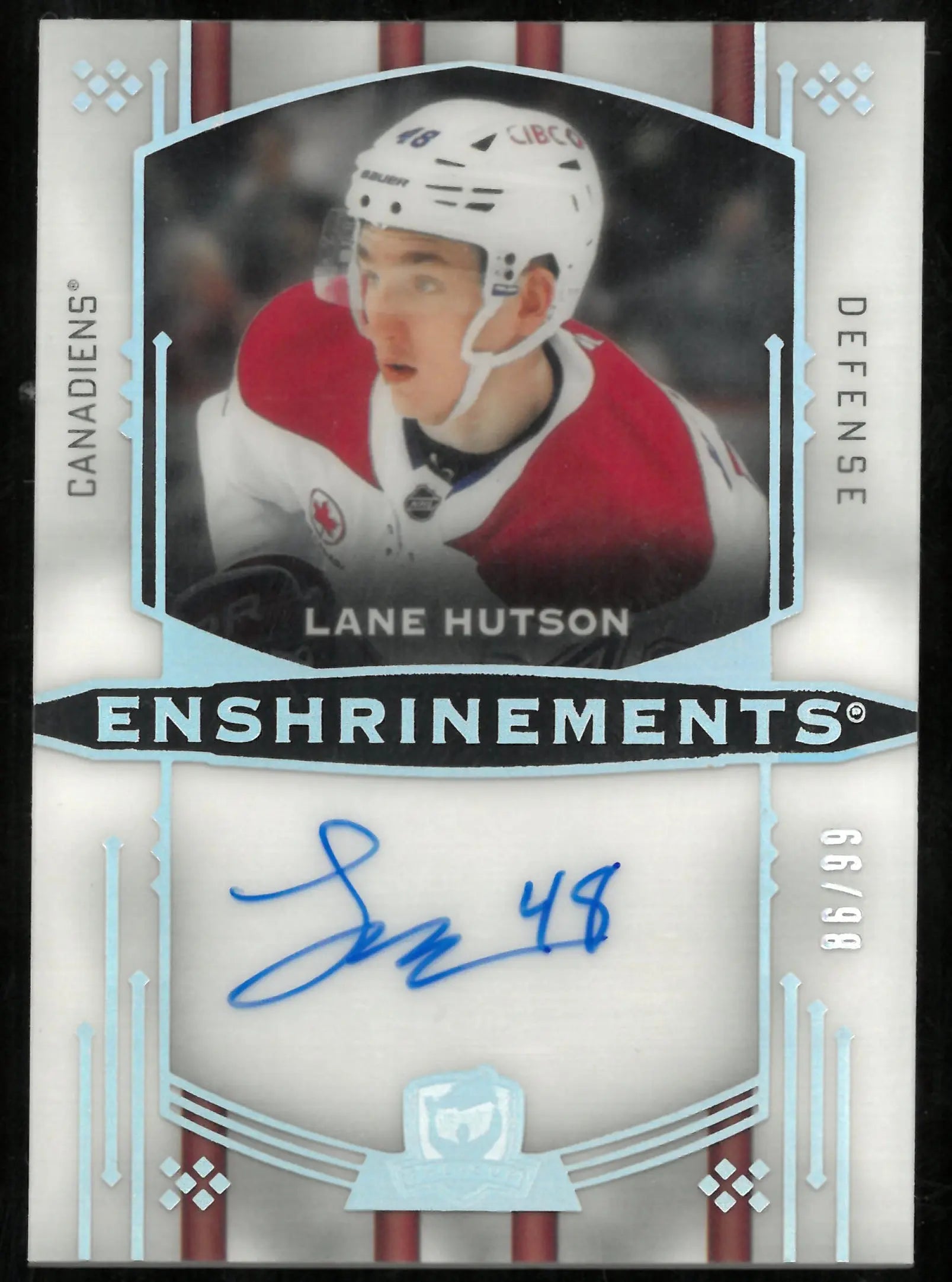 2024-25 The Cup Hockey Enshrinements Auto Lane Hutson /99 