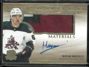 2024-25 The Cup Hockey Expanded Materials Patch Auto Matias Maccelli 