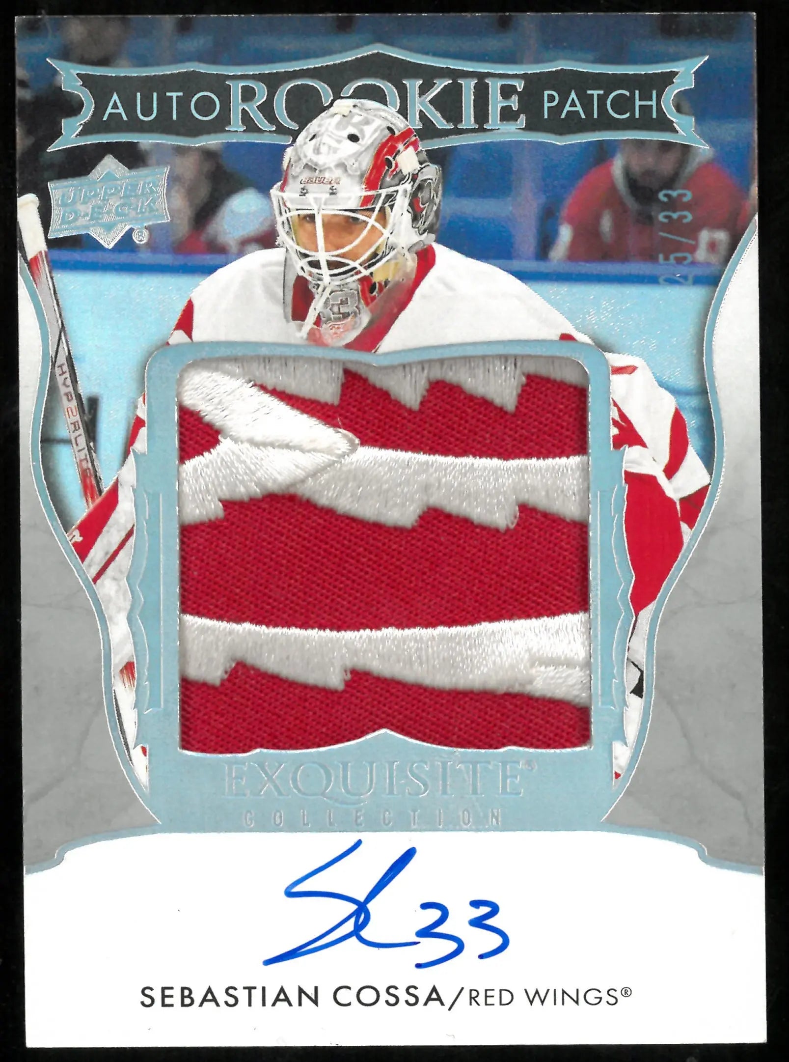 2024-25 The Cup Hockey Exquisite Collection Auto Rookie Patch Sebastian Cossa /33 