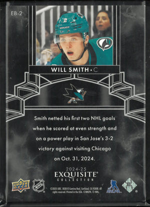 2024-25 The Cup Hockey Exquisite Collection Will Smith /99 