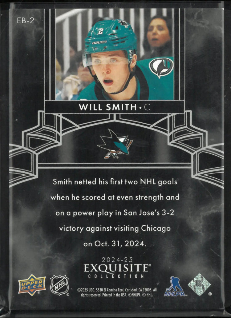 2024-25 The Cup Hockey Exquisite Collection Will Smith /99 