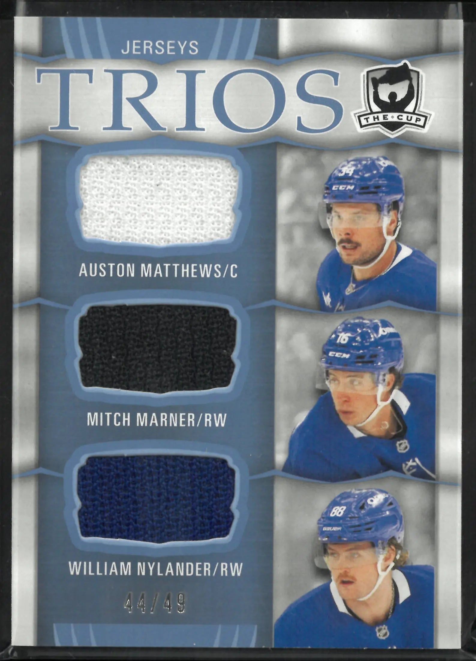 2024-25 The Cup Hockey Jerseys Trios Matthews Marner Nylander /49 