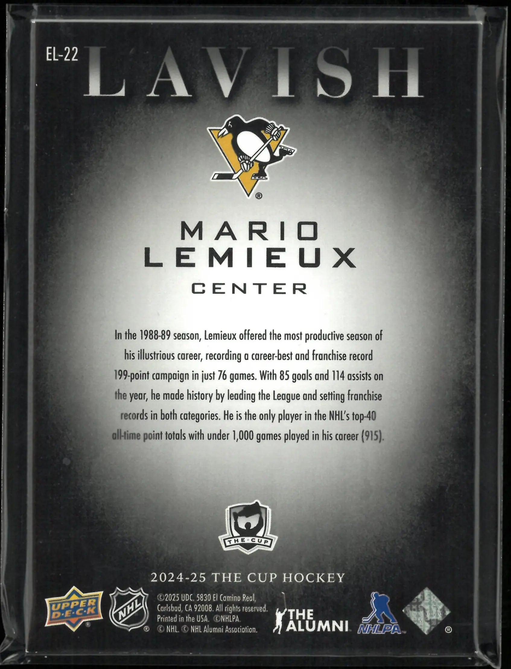 2024-25 The Cup Hockey Lavish Mario Lemieux /50 