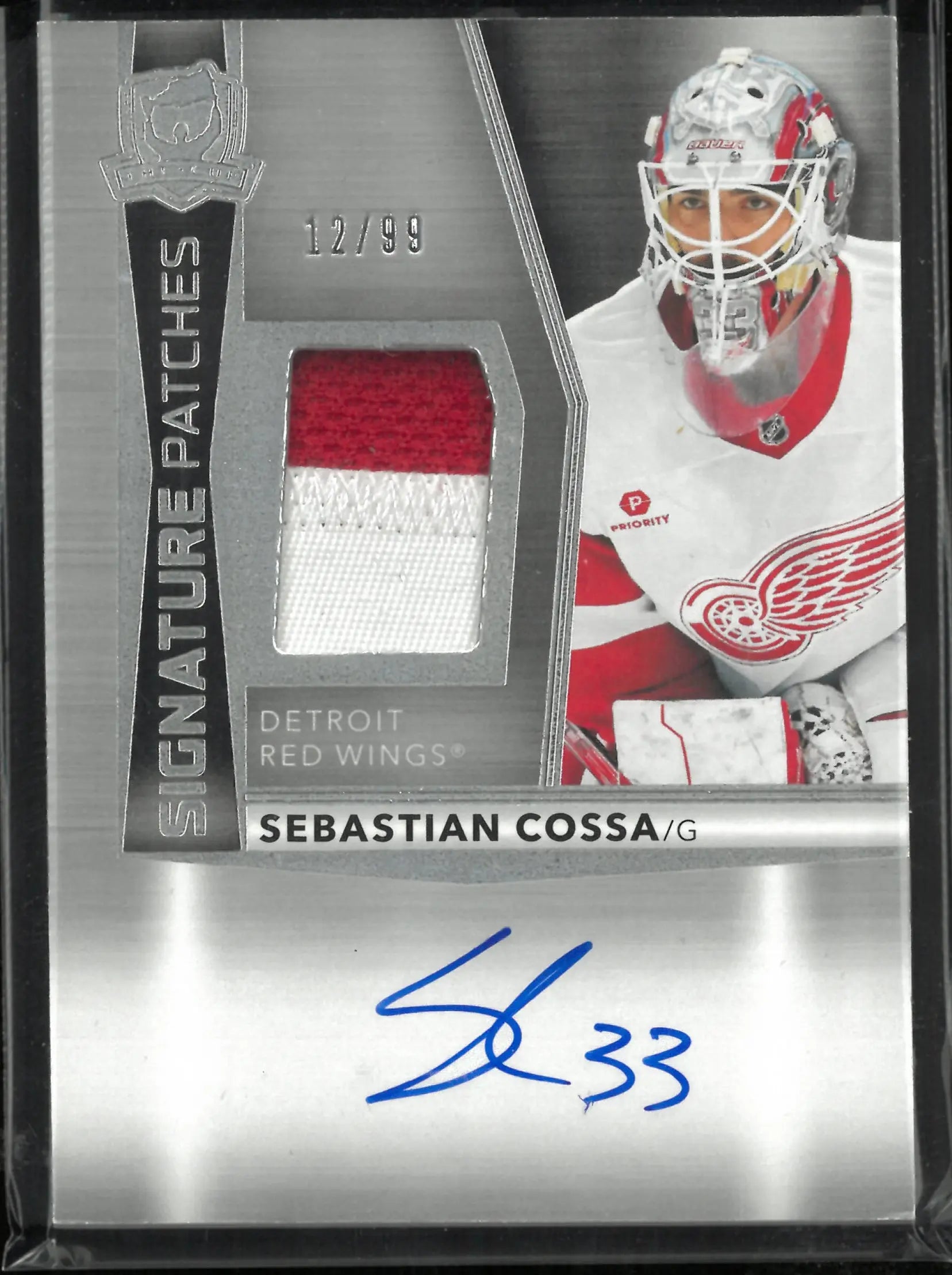 2024-25 The Cup Hockey Signature Patches Sebastian Cossa /99 