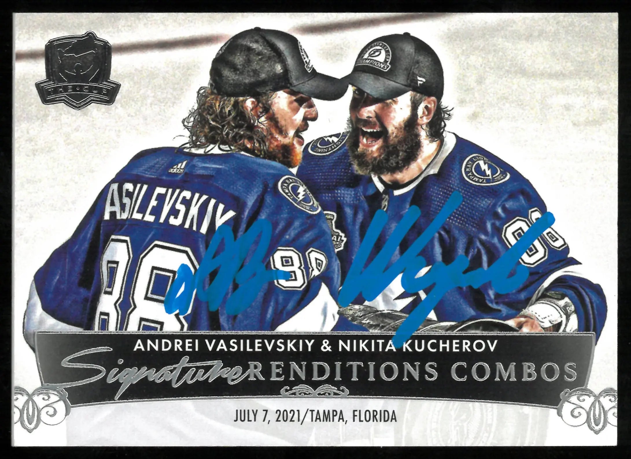 2024-25 The Cup Hockey Signature Renditions Combos Vasilevskiy Kucherov 