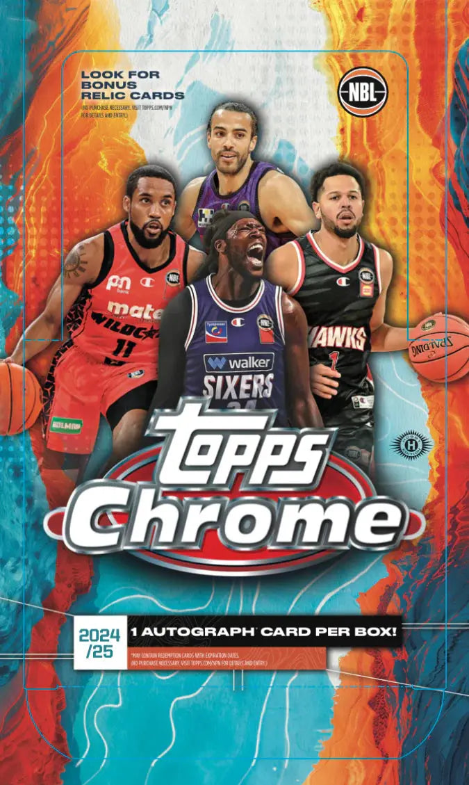2024-25 Topps Chrome NBL Basketball Hobby Box 