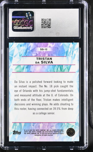 2024-25 Topps Chrome Sapphire Rookie Tristan da Silva RC CGC 10 