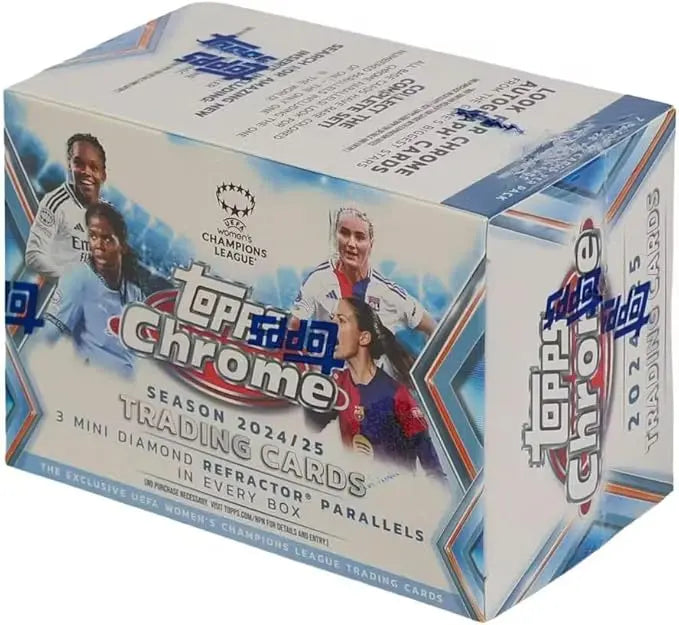 2024-25 Topps Chrome UEFA Women's Champions League Soccer 7-Pack Blaster Box 