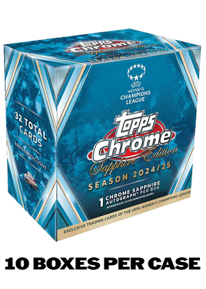2024-25 Topps Chrome® Sapphire UEFA Women's Champions League Hobby Box 