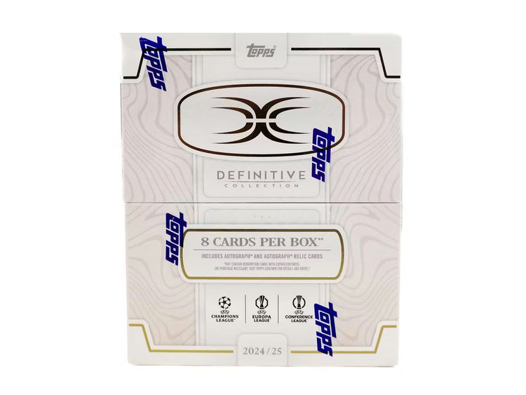 2024-25 Topps Definitive UEFA Club Competitions Soccer Hobby Box 