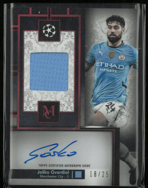 2024/25 Topps Museum Collection UEFA Club Competitions Autograph Patch Josko Gvardiol /25 