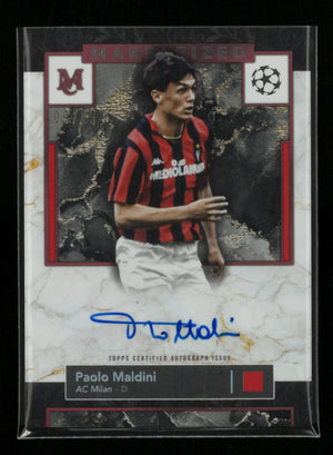 2024/25 Topps Museum Collection UEFA Club Competitions Museum Marbleized Auto Paolo Maldini /25 