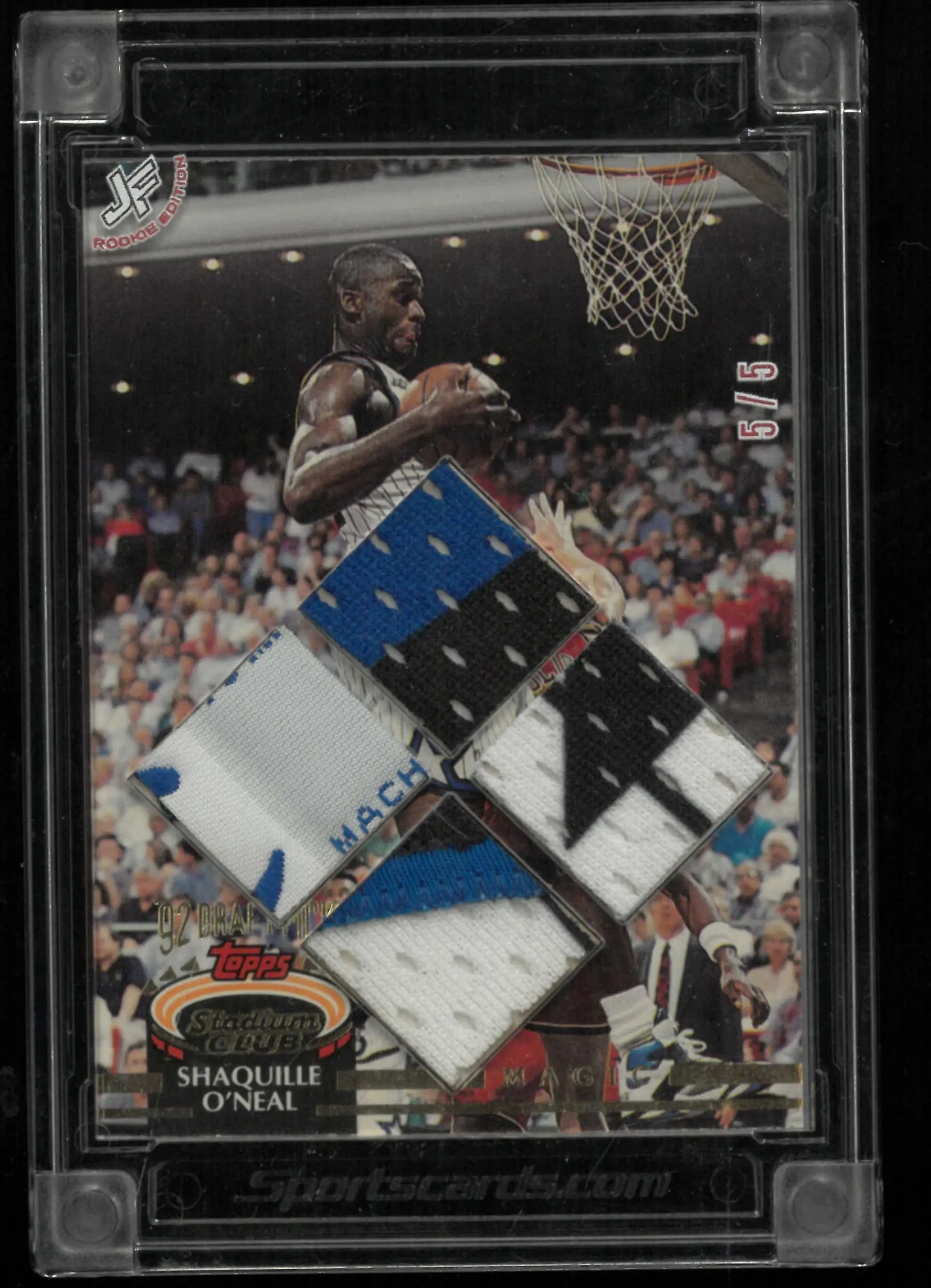 2024-25 Topps Stadium Club Jersey Fusion Rookie Edition Patch Shaquille O'Neal 
