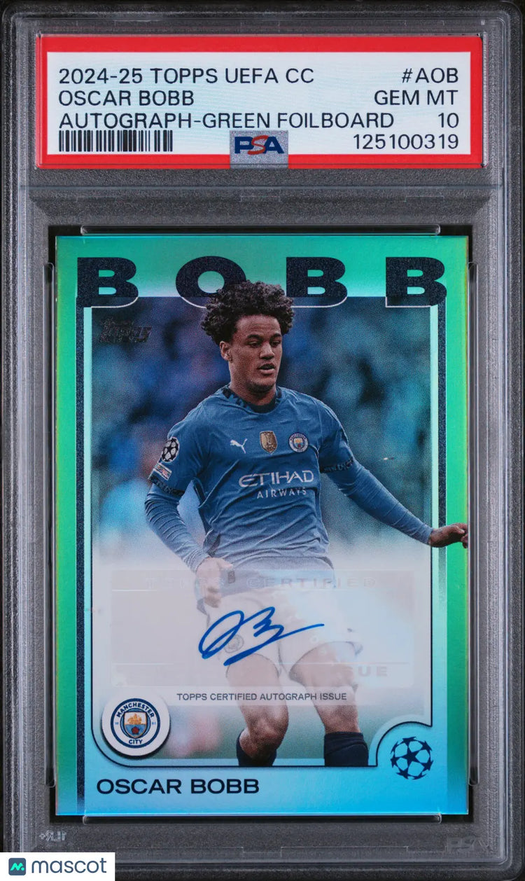 2024-25 Topps UCC Autographs Auto Oscar Bobb Green Foilboard PSA 10 /99 