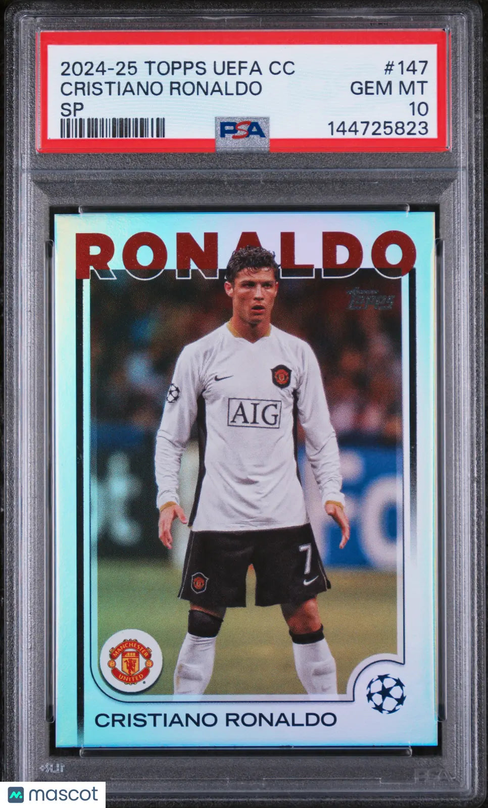 2024-25 Topps UEFA Club Competitions Cristiano Ronaldo #147 SP PSA 10 CR7 