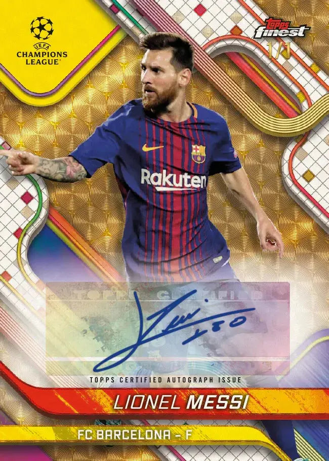 2024-25 Topps UEFA Club Competitions Finest Soccer Hobby Box 