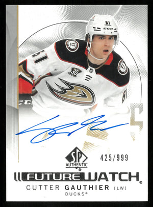 2024-25 UD SP Authentic Future Watch Auto RC Cutter Gauthier /999 