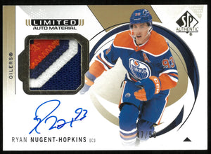 2024-25 UD SP Authentic Limited Ryan Nugent-Hopkins Patch Auto /50 