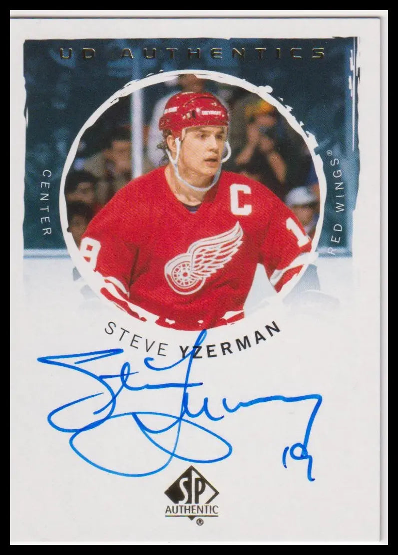 2024-25 UD SP Authentic Steve Yzerman UD Authentics Auto 