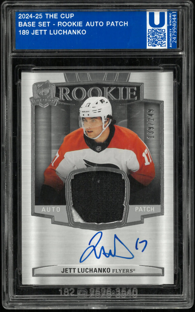 2024-25 UD The Cup Jett Luchanko RC Rookie Patch Auto /249 