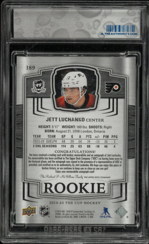 2024-25 UD The Cup Jett Luchanko RC Rookie Patch Auto /249 
