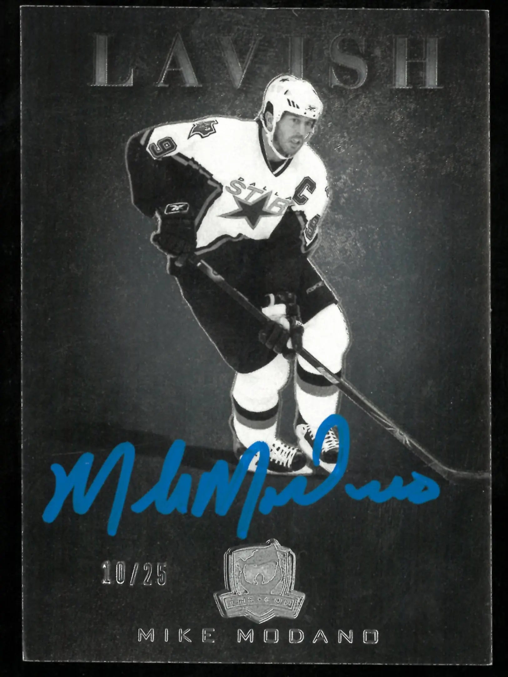 2024-25 UD The Cup Lavish Blue Ink Auto Mike Modano /25 