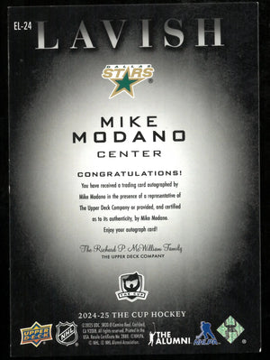 2024-25 UD The Cup Lavish Blue Ink Auto Mike Modano /25 