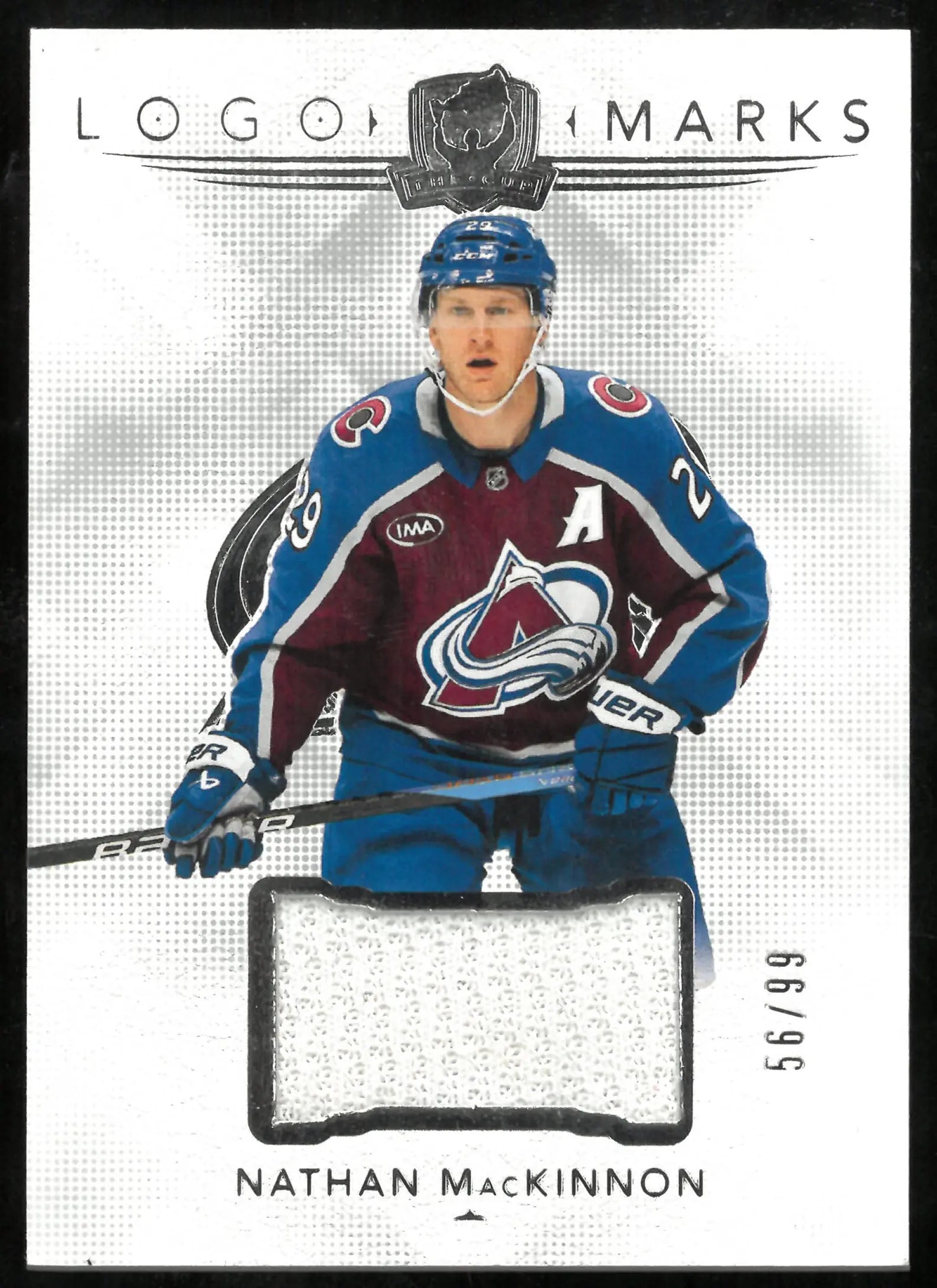 2024-25 UD The Cup Logo Marks Patch Nathan MacKinnon /99 