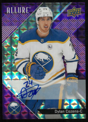 2024-25 Upper Deck Allure Autograph Dylan Cozens Purple Diamond Auto /10 