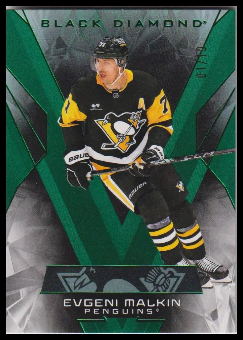 2024-25 Upper Deck Black Diamond #BDB-EM Evgeni Malkin Emerald #/10 