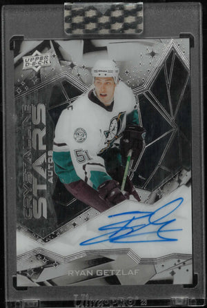 2024-25 Upper Deck Clear Cut Crystalline Stars Autograph Ryan Getzlaf Auto 