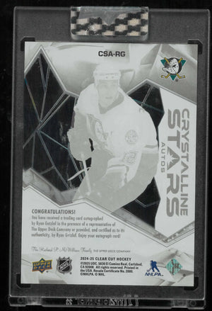 2024-25 Upper Deck Clear Cut Crystalline Stars Autograph Ryan Getzlaf Auto 