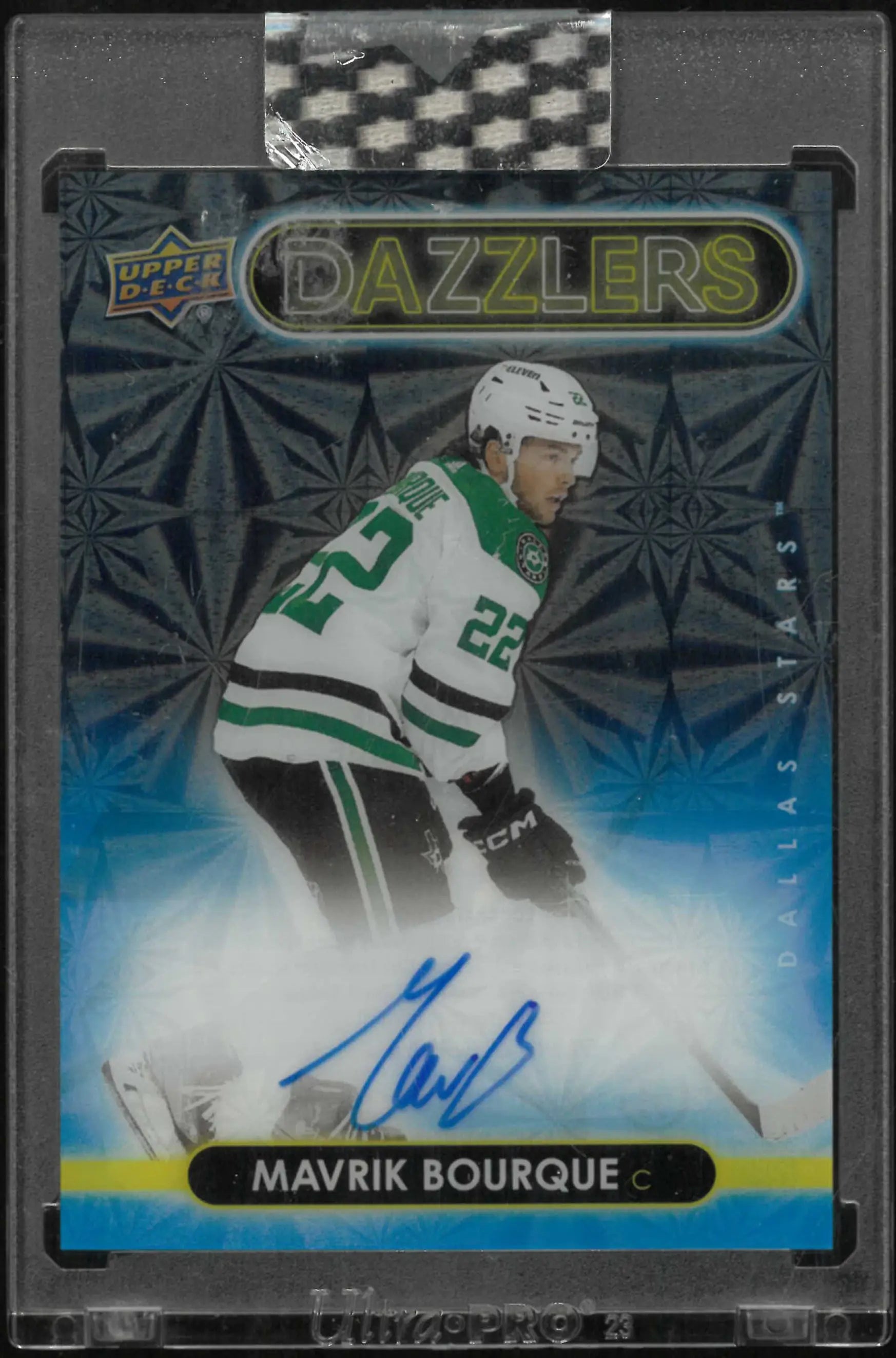 2024-25 Upper Deck Clear Cut Dazzlers Autograph Mavrik Bourque Auto 