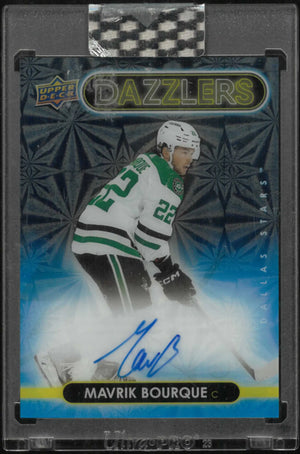 2024-25 Upper Deck Clear Cut Dazzlers Autograph Mavrik Bourque Auto 
