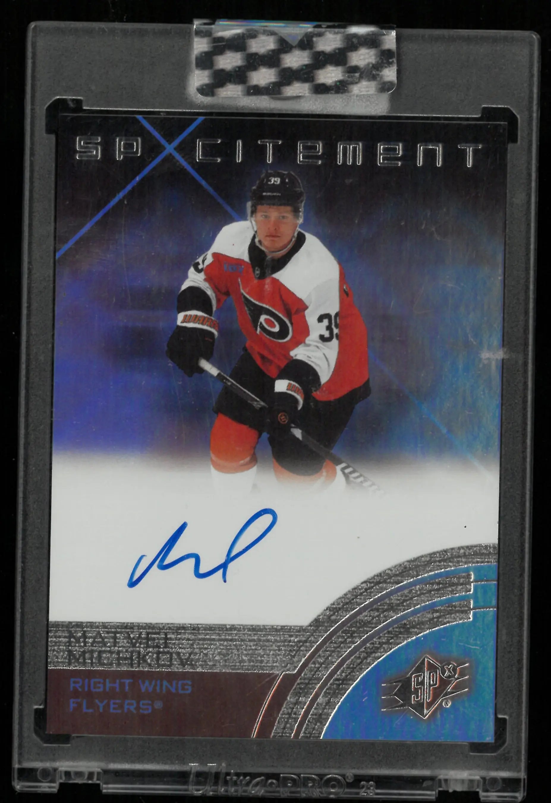 2024-25 Upper Deck Clear Cut Hockey Matvei Michkov RC Auto SP Xcitement 