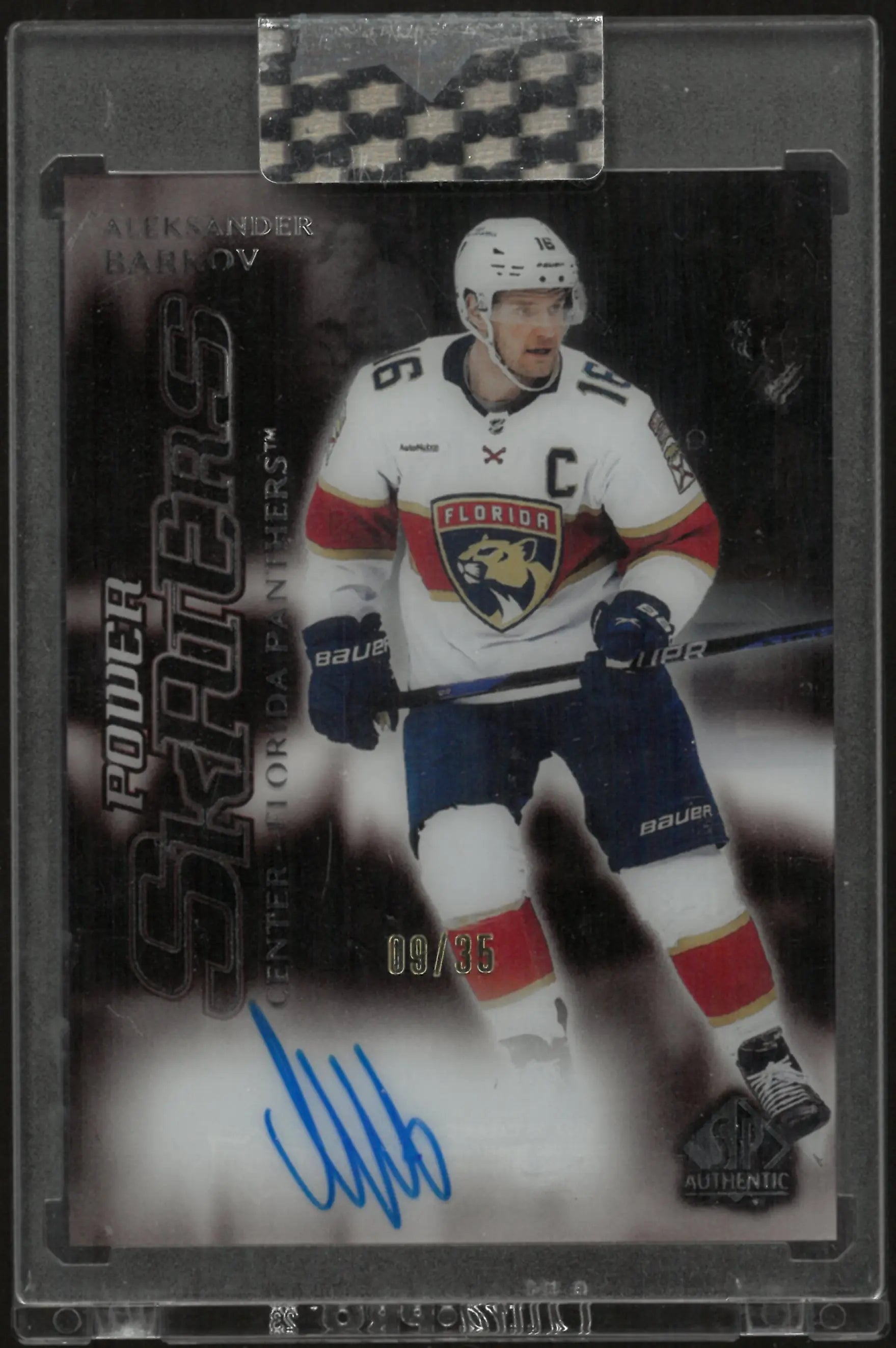 2024-25 Upper Deck Clear Cut Power Skaters Autograph Aleksander Barkov Auto /35 